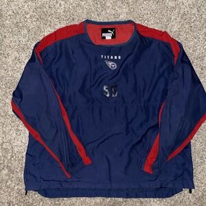 Eddie Robinson PRACTICE WORN Tennessee‎ Titans Puma Pullover RARE Memorabilia